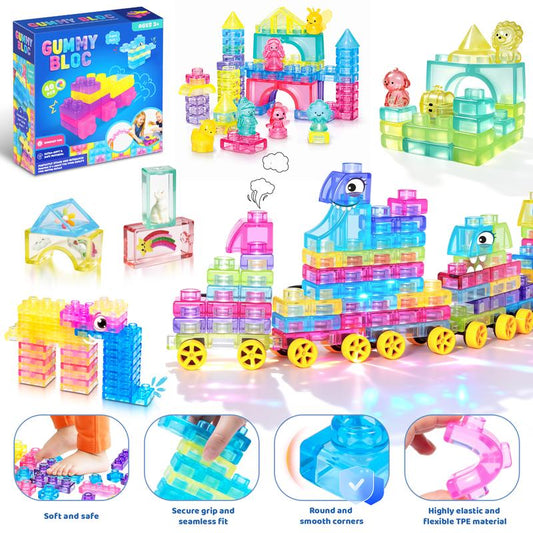 JellyBricks™ Squishy Bath Blocks
